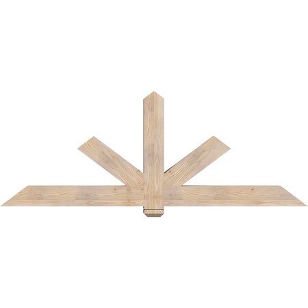 Ekena Millwork Kennewick Smooth Timber Gable Bracket, Douglas Fir, 84"W x 31"H x 5 1/2"D x 5 1/2"F, 9/12 Pitch GBW084X31X0606KEN00SDF